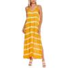 Mud Pie Women’s Sleeveless Maxi Dress(Mustard)
