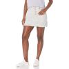 Mud Pie Women’s Windsor Button Fly Skirt(White)
