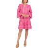 Mud Pie Womens Women’s Selden Jacquard Dress(Pink)