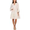 Mud Pie Womens Women’s Selden Jacquard Dress(White)