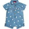 Mud Pie baby-boys Children’s Denim Star Shortall(Stars)