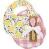 Mud Pie baby-girls Bib & Spoon Set(Lemon)