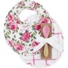 Mud Pie baby-girls Bib & Spoon Set(Rose)
