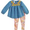 Mud Pie baby-girls Casual(Blue/Rainbow)