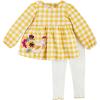 Mud Pie baby-girls Casual(Yellow Gingham)
