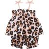 Mud Pie baby-girls Leopard Short Set(Brown)