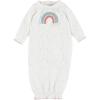 Mud Pie baby-girls Long Sleeves(Crochet Rainbow)