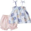 Mud Pie baby-girls Short Set(Rosette Hydrangea)