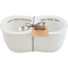 Mud Pie dish 3 3/4″ x 8 spoon 5 1/2″ Circa Salsa Guac Chiller, White