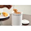 Mud Pie Ceramic Baked Bean Can Set; can 5 1/4″ x 5 1/2″ | ladle 6″