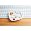 Mud Pie Circa Nugget Set, platter 12″ x 12″ | tongs 4 1/2″, White