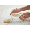 Mud Pie Store Bought Container Dish, White, dip 2″ x 4 1/4″ dia | spreader 6″