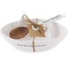 Mud Pie Football Dip Bowl and Spoon Sets (Dip Off Time Bowl Set)(Dip is Good Bowl Set)