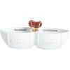 Mud Pie Football Double Dip Server with Toothpicks