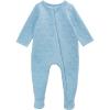 Mud Pie baby-boys Kids Baby Boy Blue Quilted Football Sleeper(Blue)