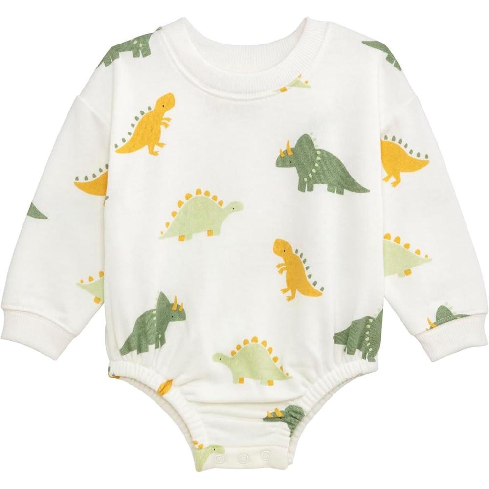 imageMud Pie Boys Kids Dino Sweatshirt BubbleGreen