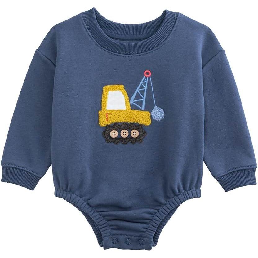 imageMud Pie Kids Construction Sweatshirt BubbleBlue
