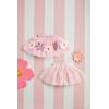 Daisy-Adorned Mesh Tutu by Mudpie