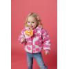 Mud Pie Baby Girls Kids Flower Sherpa Jacket(Pink)