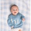 Mud Pie Kids Hi Baby Boy Sweater(Blue)
