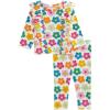 Mud Pie Baby Girls Mud Pie Kids Flower Print Two Piece Set(White)