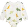 Mud Pie Boys Kids Dino Sweatshirt Bubble(Green)