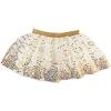 Mud Pie Girls Mud Pie Kids Gold Sequin Tutu(White)
