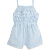 Mud Pie baby-boys Children’s Blue Stripe Eyelet Romper(Stripe)