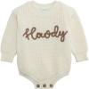 Mud Pie baby-girls Mud Pie Baby Howdy Sweater Bubble(White)