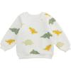 Mud Pie boys Kids Dino Printed Sweatshirt(Green)