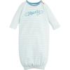 Mud Pie Children’s Howdy Chainstitch Boy Gown; 0-3M