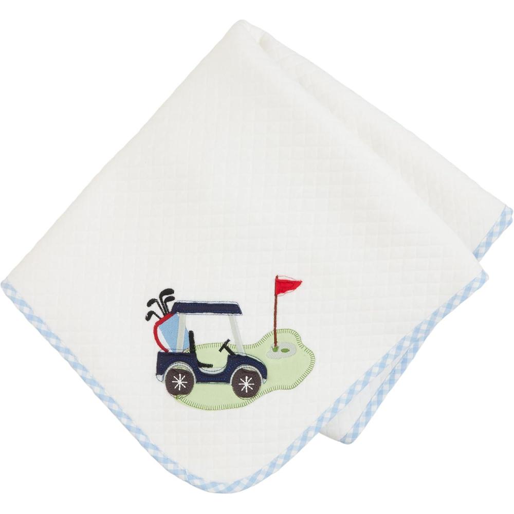 imageMud Pie Kids Golf Quilted Blanket 34quot x 28quot