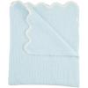 Mud Pie Children’s Pink Scallop Chenille Blanket(Blue Scallop)