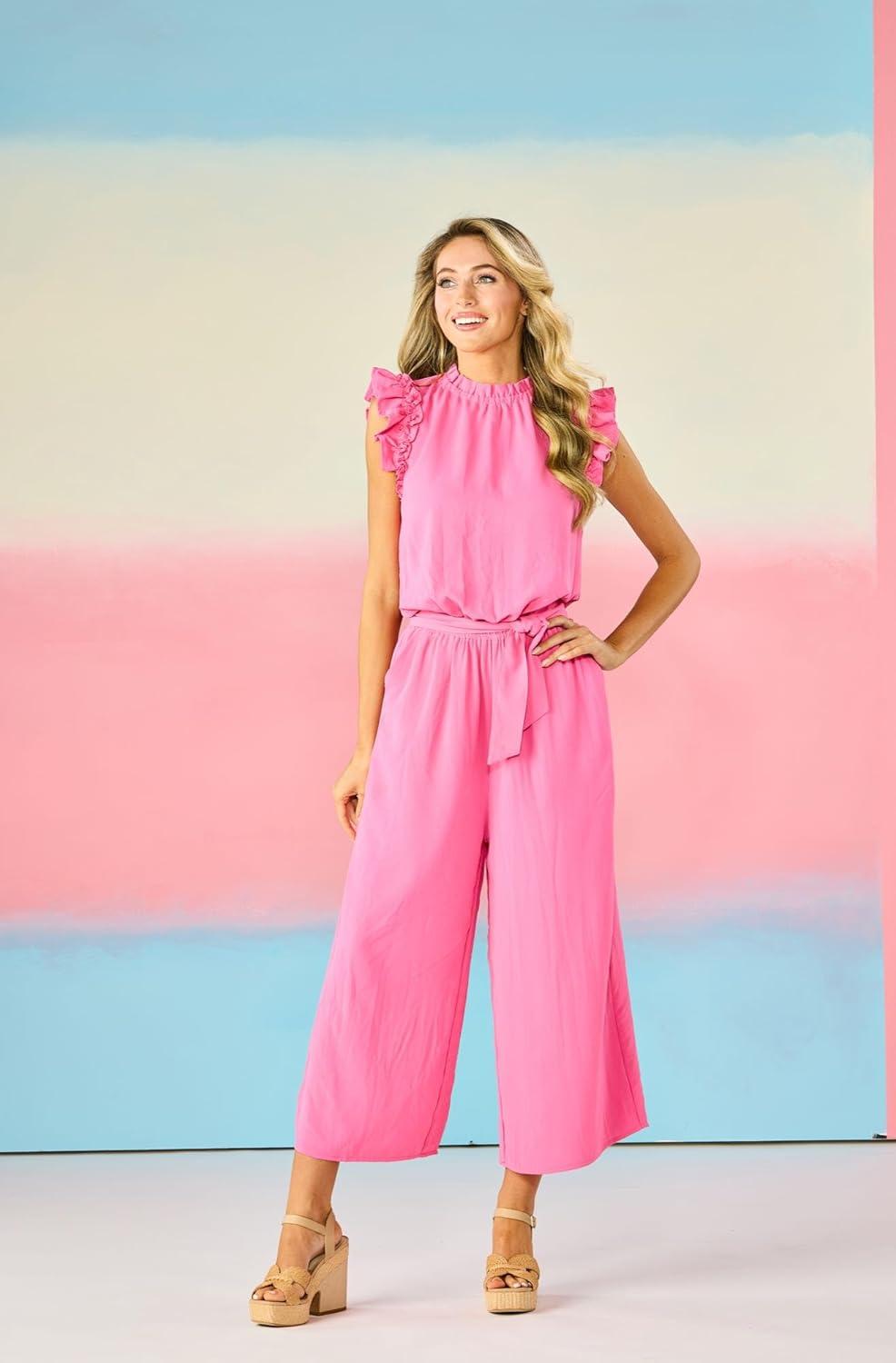 imageMud Pie womens Mud Pie Womens Arlette JumpsuitPink