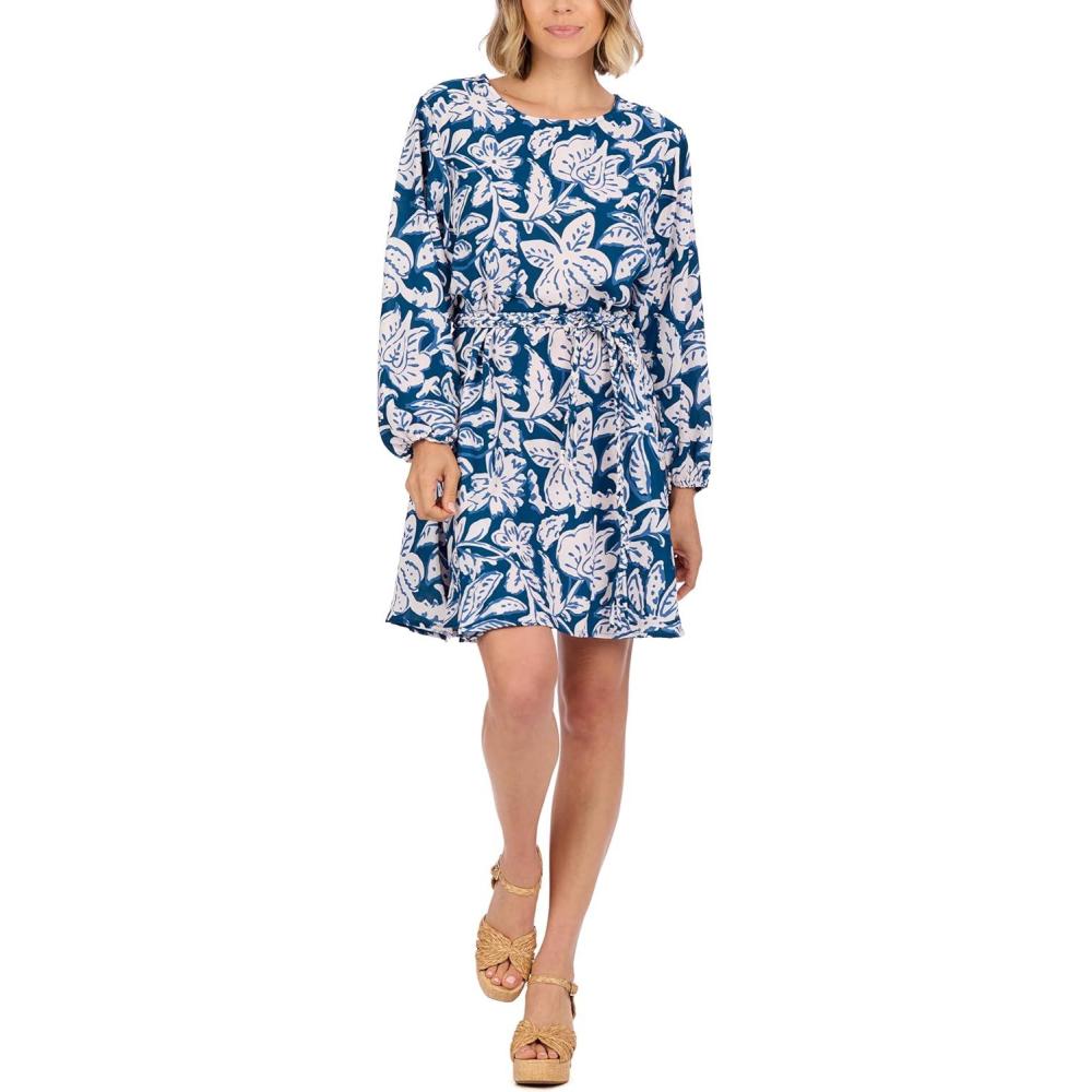 imageMud Pie Womens Dutton Flounce DressBlue