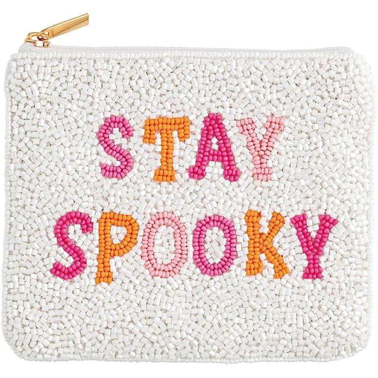imageMud Pie Womens Halloween Beaded Case Stay Spooky