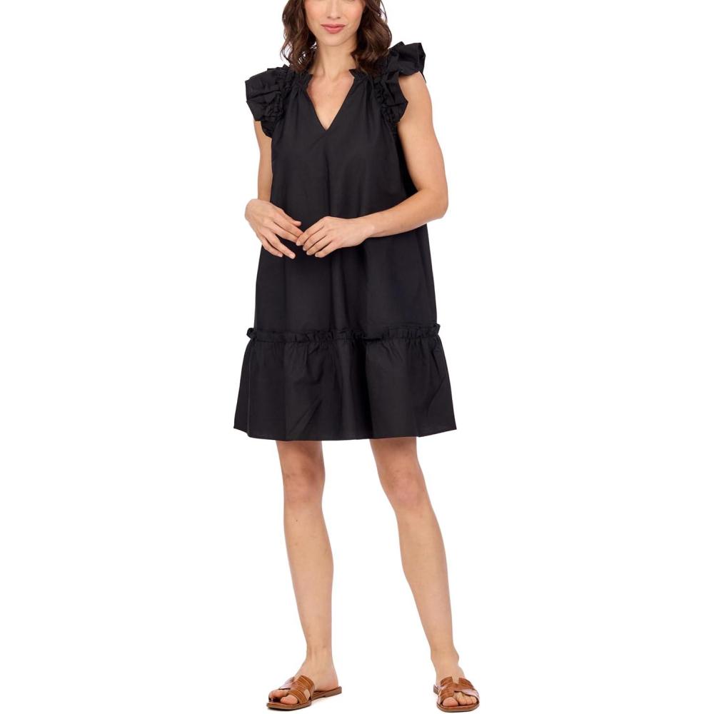 imageMud Pie Womens Womens Riggs Ruffle DressBlack