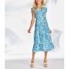 Mud Pie Women’s Adair Tiered Maxi Dress(Blue)