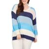 Mud Pie Women’s Archie Sweater, Blue, One Size Fits Most