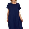 Mud Pie Women’s Dory T-Shirt Dress(Blue)