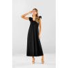 Mud Pie Womens Women’s Kimi Ruffle Maxi Dress(Black)