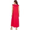 Mud Pie Womens Women’s Kimi Ruffle Maxi Dress(Red)