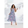 Mud Pie Womens Women’s Magnolia Maxi Dress(Blue)