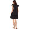 Mud Pie Womens Women’s Riggs Ruffle Dress(Black)