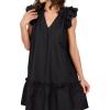 Mud Pie Womens Women’s Riggs Ruffle Dress(Black)