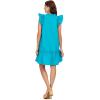 Mud Pie Womens Women’s Riggs Ruffle Dress(Blue)
