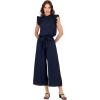 Mud Pie womens Mud Pie Women’s Arlette Jumpsuit(Blue)