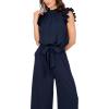 Mud Pie womens Mud Pie Women’s Arlette Jumpsuit(Blue)