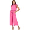 Mud Pie womens Mud Pie Women’s Arlette Jumpsuit(Pink)
