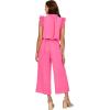 Mud Pie womens Mud Pie Women’s Arlette Jumpsuit(Pink)